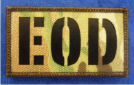 LASER CUT IR MB ON MULTICAM WITH BROWN MERROW EDGING